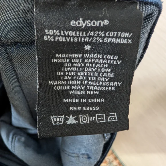 Edyson Ellington Flare Dark Wash Jeans Pork chop Pockets NWT Stretch - Picture 12 of 13